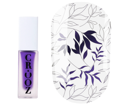 Лак для стемпінгу Crooz Stamping Nail Polish №37, фіолетово-синій металік, 6 мл