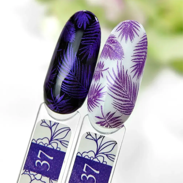 Лак для стемпинга Crooz Stamping Nail Polish №37, фиолетово-синий металик, 6 мл