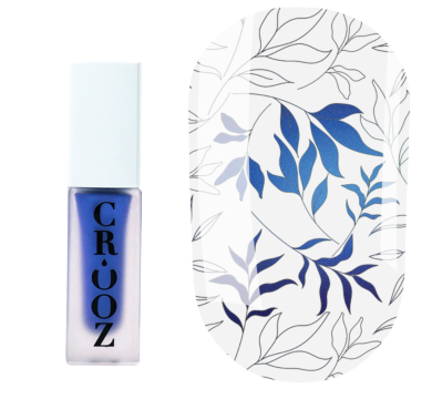 Лак для стемпинга Crooz Stamping Nail Polish №38, синий металик, 6 мл