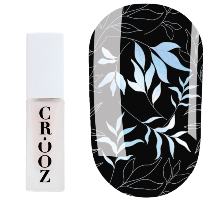 Лак для стемпінгу Crooz Stamping Nail Polish №46, синій перламутр, 6 мл