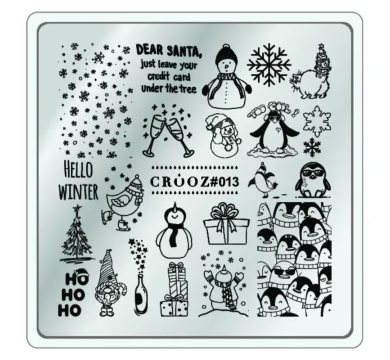 Пластина для стемпінгу Crooz №13, зима