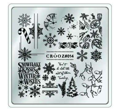 Пластина для стемпинга Crooz №14, зима