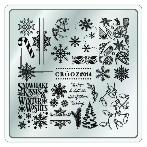 Пластина для стемпінгу Crooz №14, зима