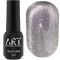 Гель-лак котяче око ART Charm Cat Eye №CC001, срібло, 6 мл