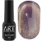 Гель-лак котяче око ART Charm Cat Eye №CC002, аметистове золото, 6 мл