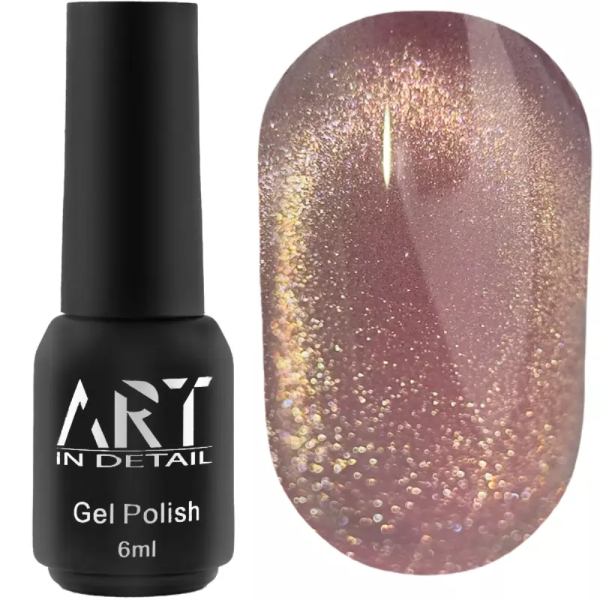 Гель-лак котяче око ART Charm Cat Eye №CC003, рожевий, 6 мл