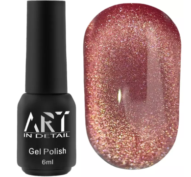 Гель-лак котяче око ART Charm Cat Eye №CC004, глибоке рожеве, 6 мл