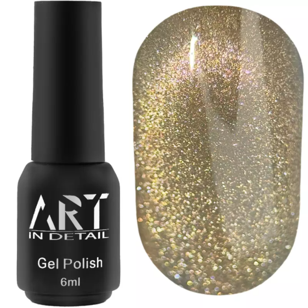 Гель-лак котяче око ART Charm Cat Eye №CC006, бежевий, 6 мл