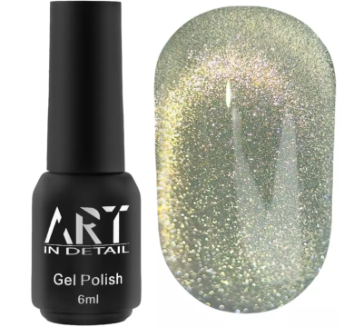 Гель-лак котяче око ART Charm Cat Eye №CC007, ванільне золото, 6 мл
