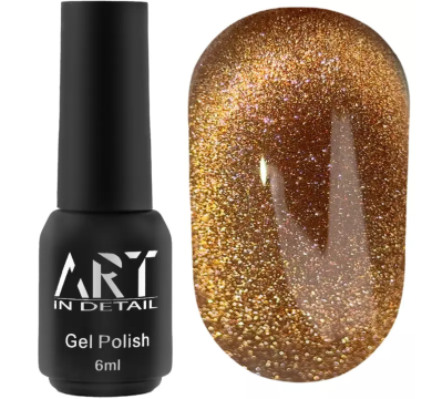 Гель-лак котяче око ART Charm Cat Eye №CC009, горіховий, 6 мл