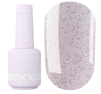 Рідкий полігель OXXI Professional Liquid Poly Gel№42, рожева зі світловідбивним шиммером, 15 мл