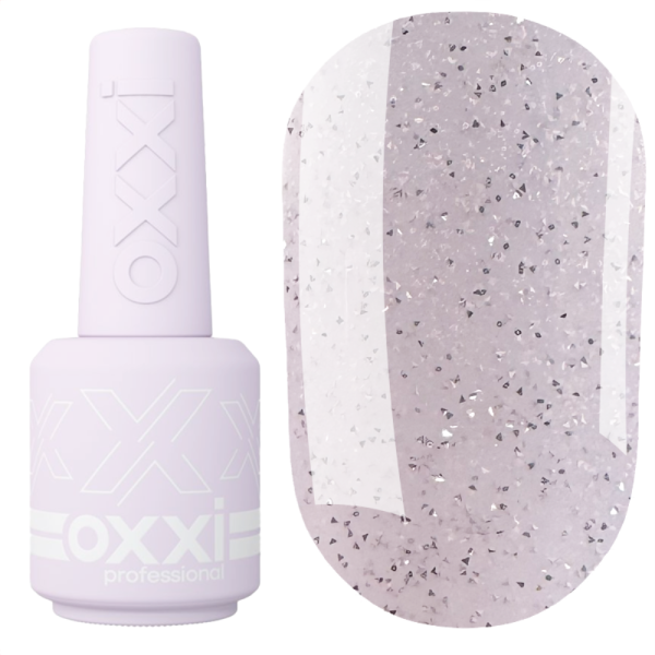 Рідкий полігель OXXI Professional Liquid Poly Gel№42, рожева зі світловідбивним шиммером, 15 мл