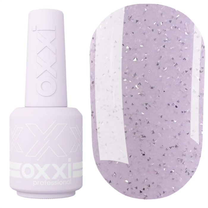Рідкий полігель OXXI Professional Liquid Poly Gel №43, лілова зі світловідбиваючим шиммером, 15 мл