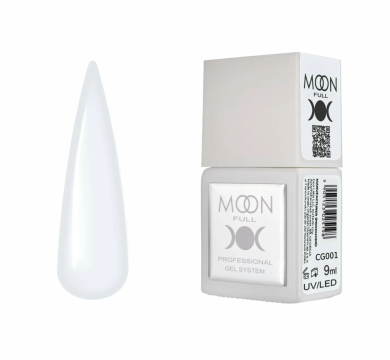 Гель-лак Moon Full Gel Polish Color №CG001, молочний, 9 мл
