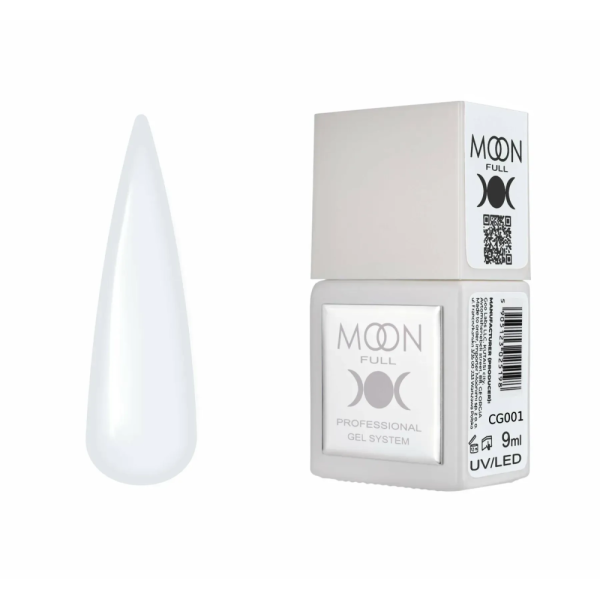 Гель-лак Moon Full Gel Polish Color №CG001, молочний, 9 мл
