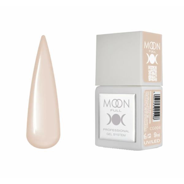 Гель-лак Moon Full Gel Polish Color №CG004, ніжно-бежевий, 9 мл