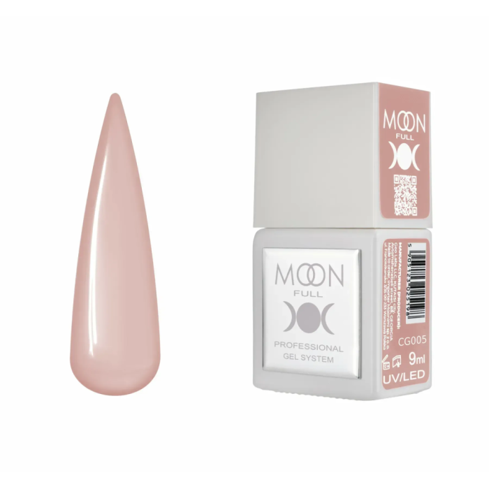 Гель-лак Moon Full Gel Polish Color №CG005, рожево-бежевий, 9 мл