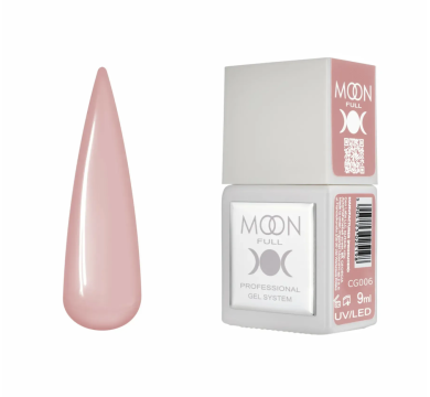 Гель-лак Moon Full Gel Polish Color №CG006, бежево-пудровый, 9 мл
