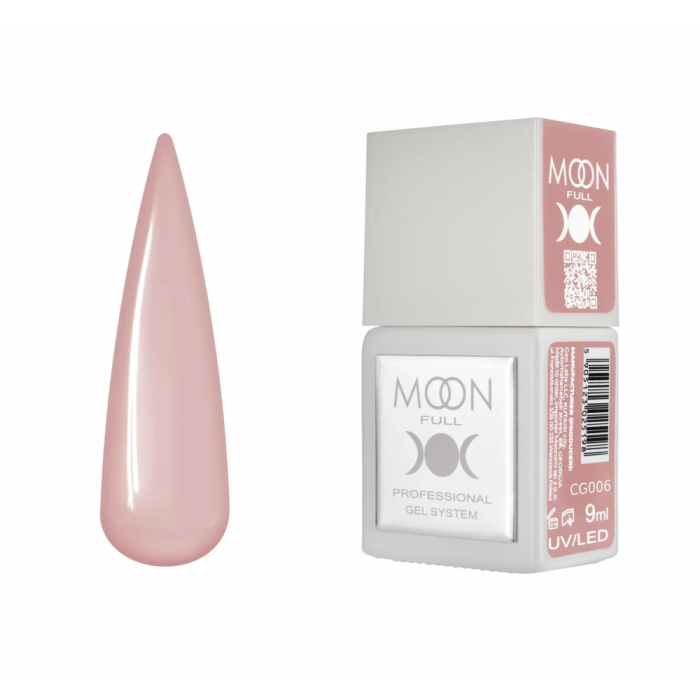 Гель-лак Moon Full Gel Polish Color №CG006, бежево-пудровий, 9 мл
