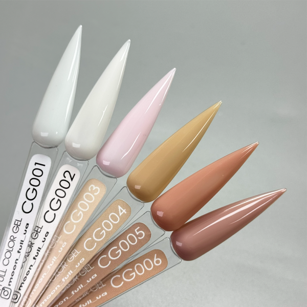 Гель-лак Moon Full Gel Polish Color №CG006, бежево-пудровий, 9 мл