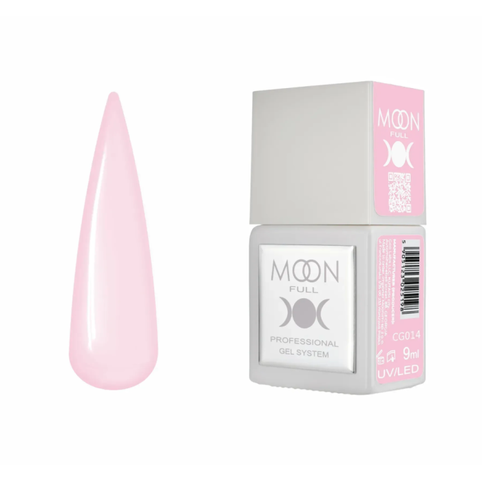 Гель-лак Moon Full Gel Polish Color №CG014, персиковий нюд, 9 мл