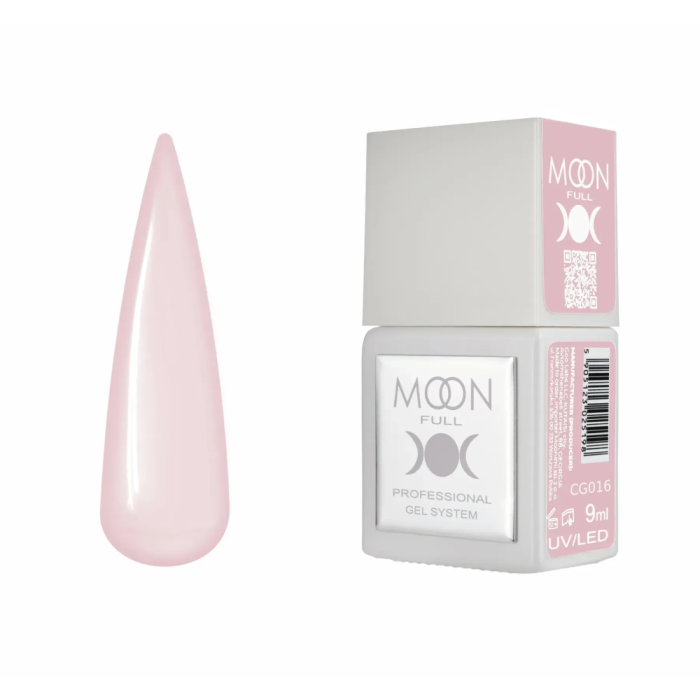 Гель-лак Moon Full Gel Polish Color №CG016, рожевий, 9 мл