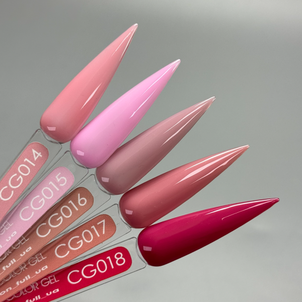 Гель-лак Moon Full Gel Polish Color №CG016, рожевий, 9 мл