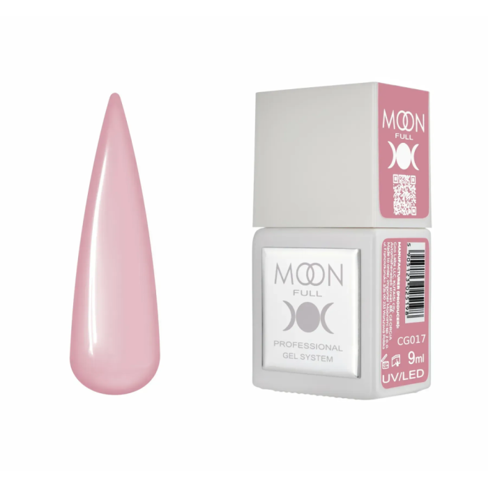 Гель-лак Moon Full Gel Polish Color №CG017, теплий рожевий, 9 мл