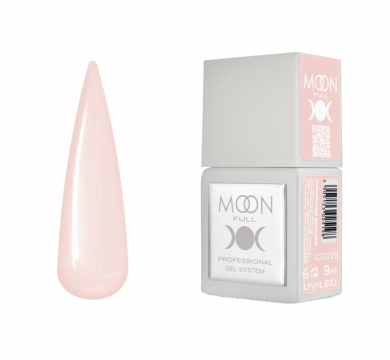 Гель-лак Moon Full Gel Polish Color №CG019, розово-нюдовый, 9 мл