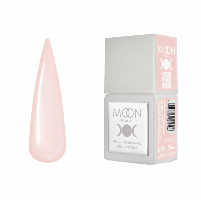 Гель-лак Moon Full Gel Polish Color №CG019, рожево-нюдовий, 9 мл