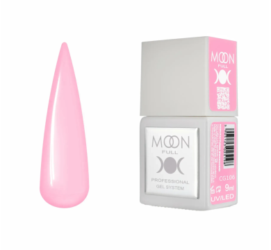 Гель-лак Moon Full Gel Polish Color №CG106, яскраво-рожевий, 9 мл