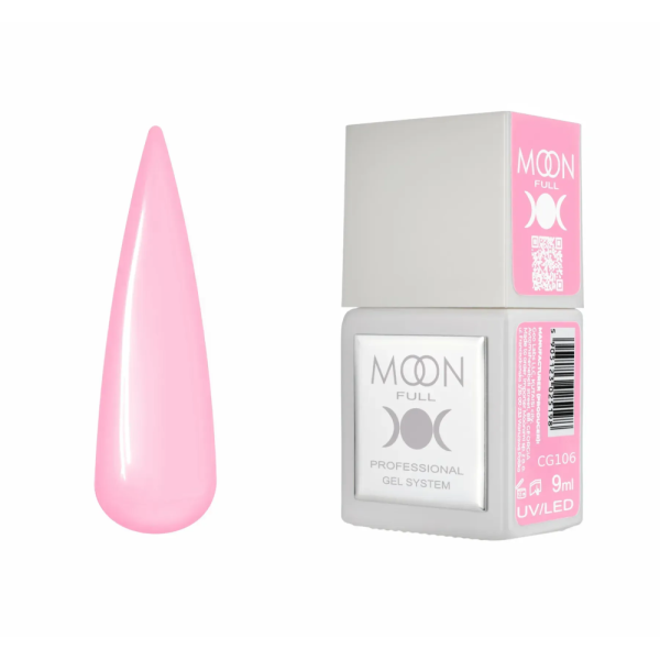 Гель-лак Moon Full Gel Polish Color №CG106, яскраво-рожевий, 9 мл