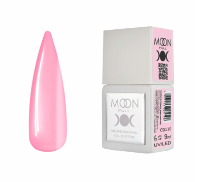 Гель-лак Moon Full Gel Polish Color №CG110, насичений рожевий, 9 мл