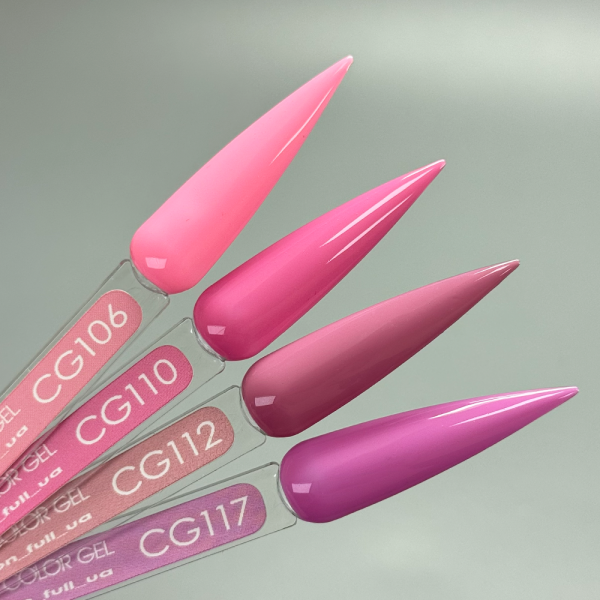 Гель-лак Moon Full Gel Polish Color №CG110, насичений рожевий, 9 мл