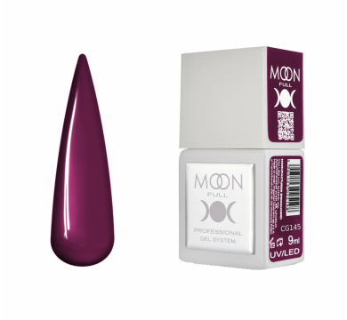Гель-лак Moon Full Gel Polish Color №CG145, тёмная слива, 9 мл