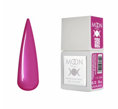 Гель-лак Moon Full Gel Polish Color №CG166, фіолетова фуксія, 9 мл