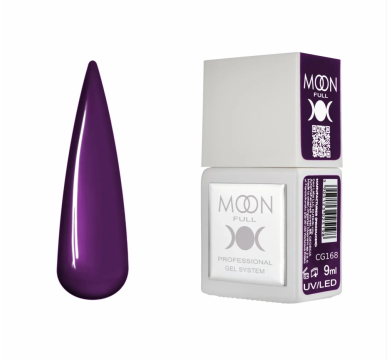 Гель-лак Moon Full Gel Polish Color №CG168, баклажановий, 9 мл