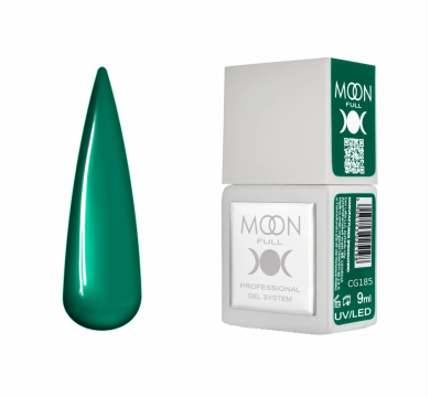 Гель-лак Moon Full Gel Polish Color №CG185, зелёный, 9 мл