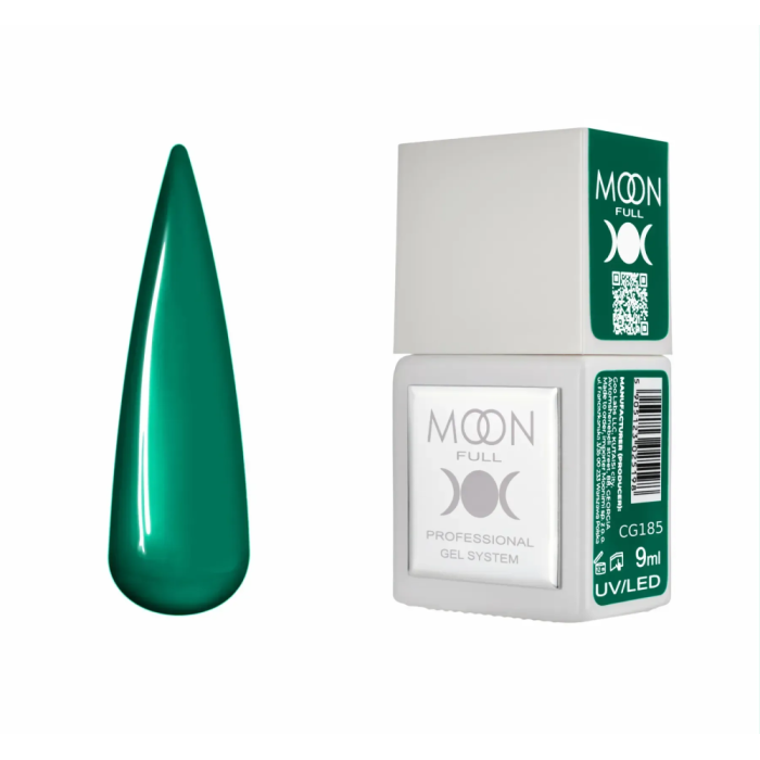 Гель-лак Moon Full Gel Polish Color №CG185, зелений, 9 мл
