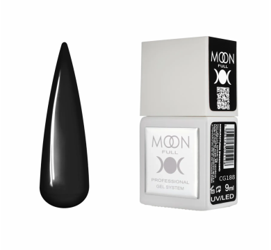 Гель-лак Moon Full Gel Polish Color №CG188, темно-коричневий, 9 мл