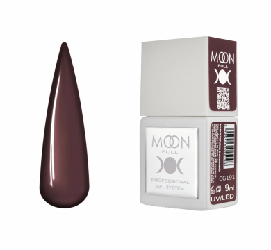 Гель-лак Moon Full Gel Polish Color №CG191, коричневый,  9 мл