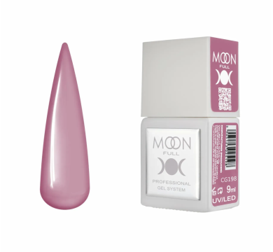 Гель-лак Moon Full Gel Polish Color №CG198, пыльная роза, 9 мл