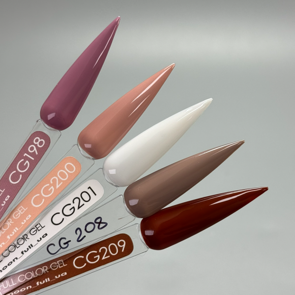Гель-лак Moon Full Gel Polish Color №CG209, каштановий коричневий, 9 мл
