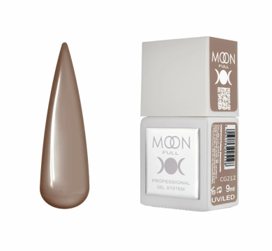 Гель-лак Moon Full Gel Polish Color №CG212, пісочний беж, 9 мл