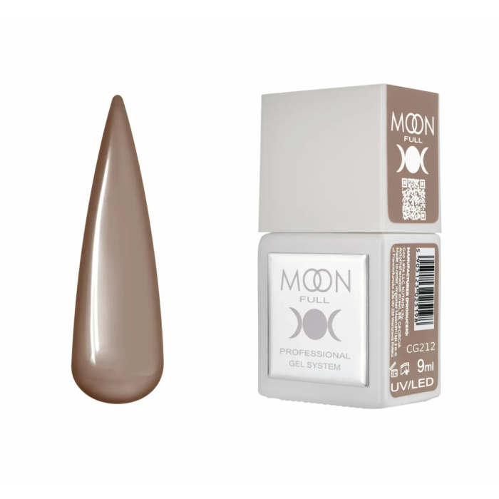 Гель-лак Moon Full Gel Polish Color №CG212, песочный беж, 9 мл