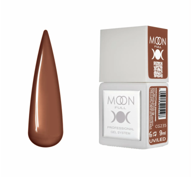 Гель-лак Moon Full Gel Polish Color №CG235, коричневый, 9 мл