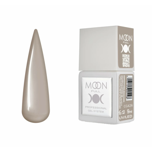 Гель-лак Moon Full Gel Polish Color №CG426, оливково-сірий, 9 мл