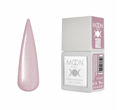 Гель-лак Moon Full Gel Polish Color №CG505, бежевый с шиммером, 9 мл