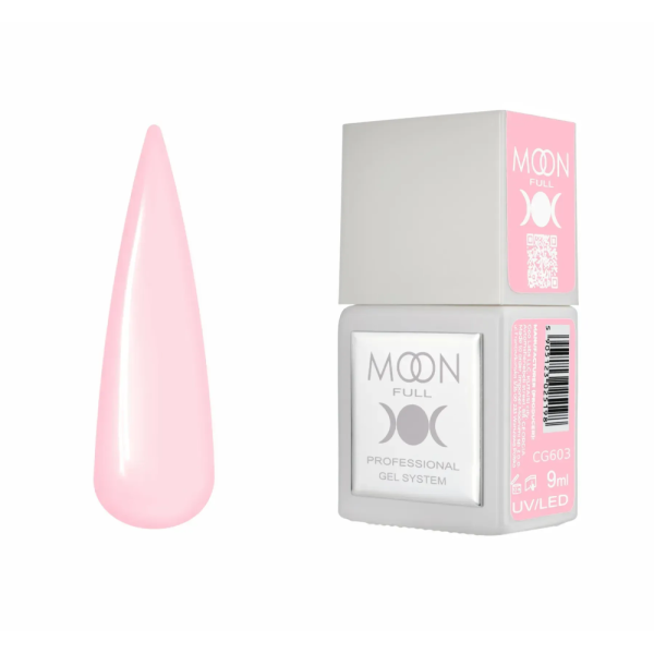 Гель-лак Moon Full Gel Polish Color №CG603, рожевий, 9 мл