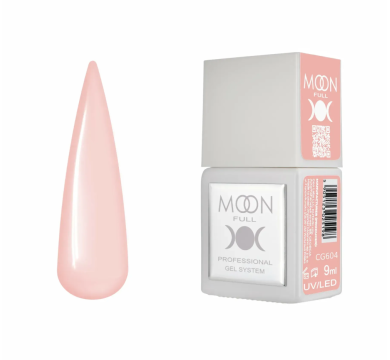 Гель-лак Moon Full Gel Polish Color №CG604, светло-коралловый, 9 мл